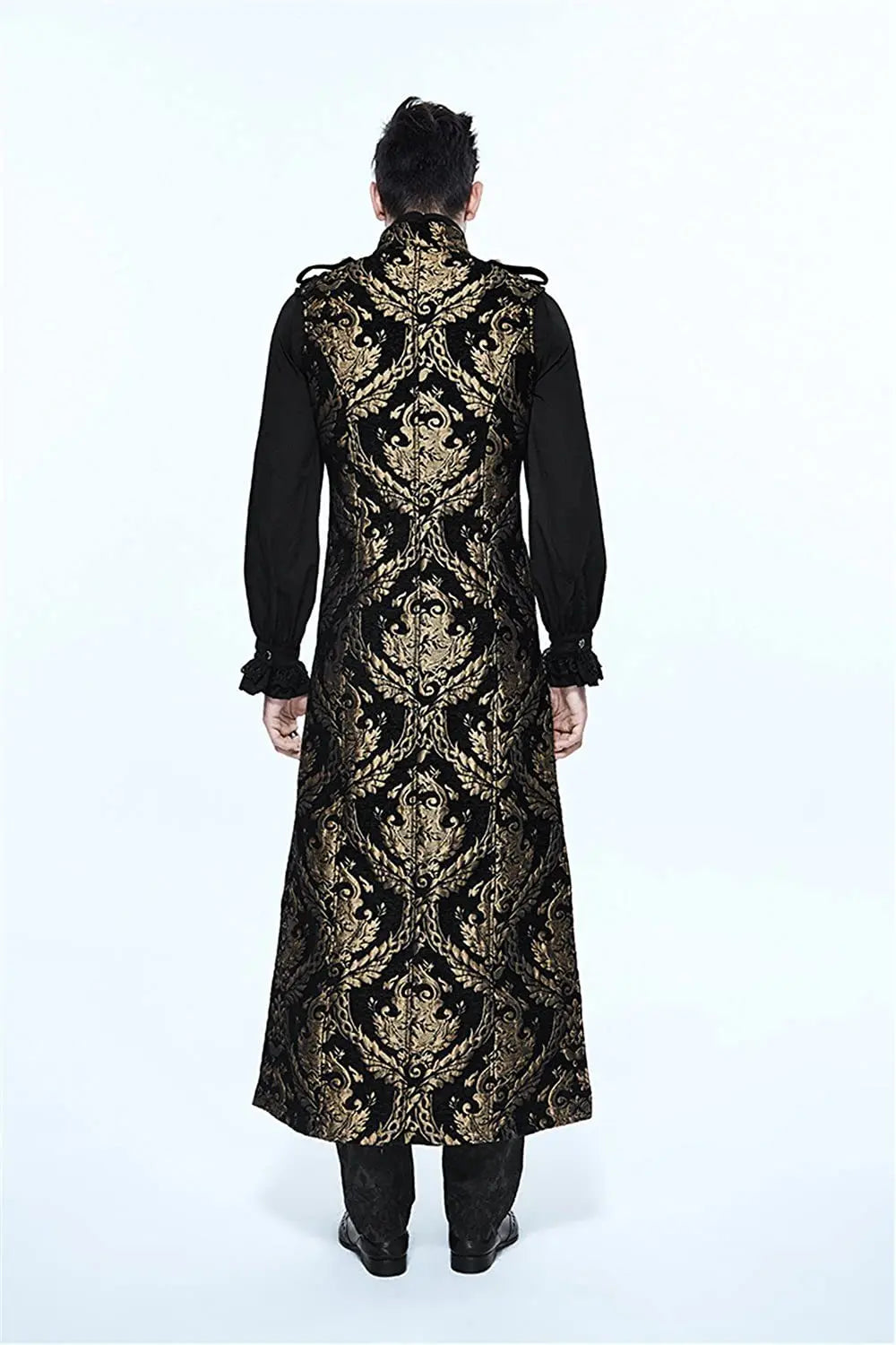 Medieval Retro Men Dust Coat Medium Style Steam Punk Cosplay