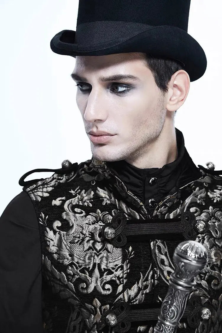 Medieval Retro Men Dust Coat Medium Style Steam Punk Cosplay