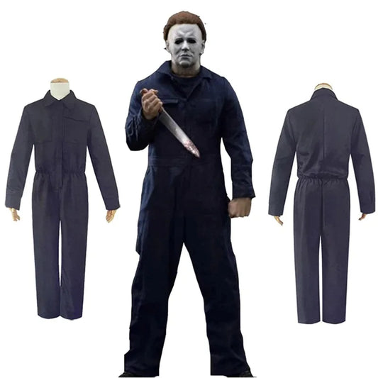 Michael Myers Costume Cosplay Horror Demon Killer Blue